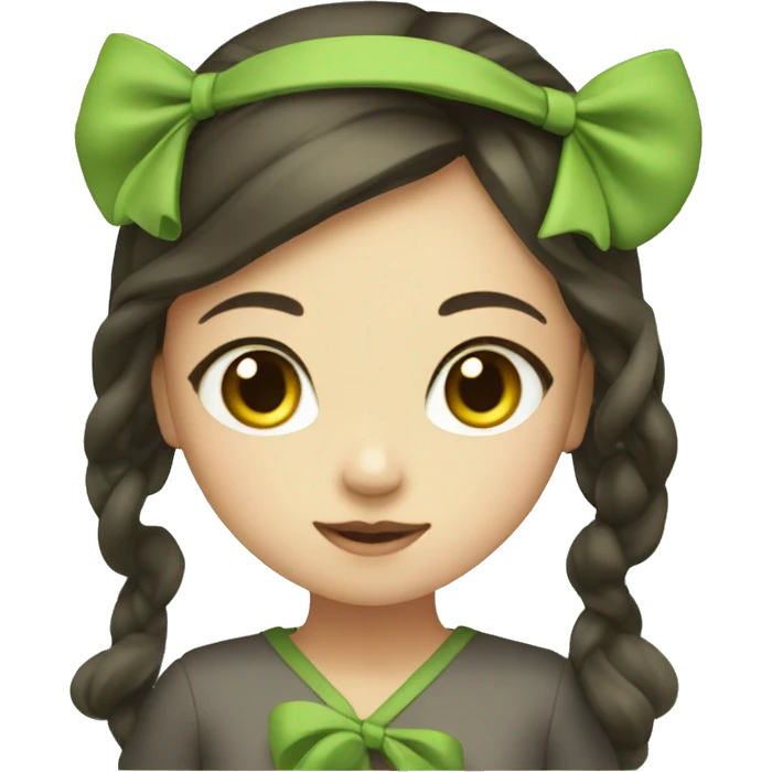 girl matcha bow emoji