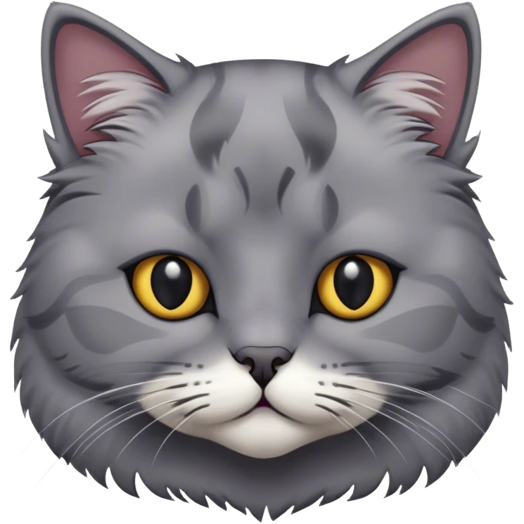 2 scottish cat grey and with emoji