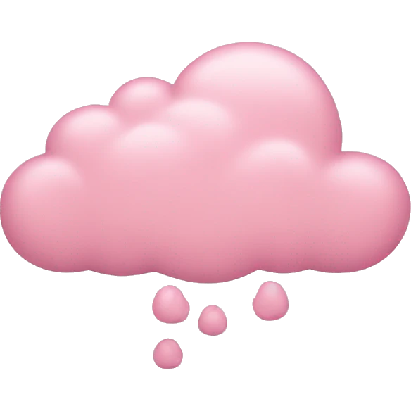 Light pink cloud emoji