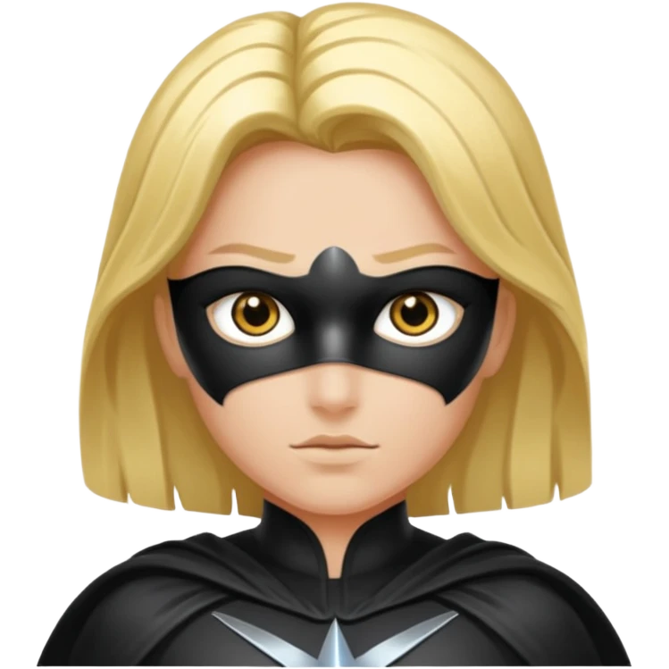 Un super héros qui portait une combinaison noir et argenté avec des symboles du temps dessus. Il a les yeux qui brillent en doré  emoji