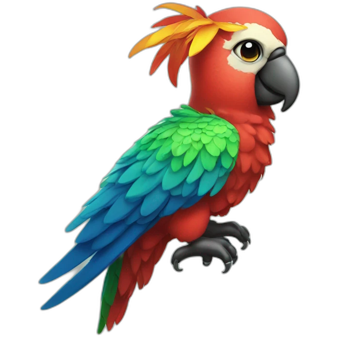 fancy cool parrot emoji
