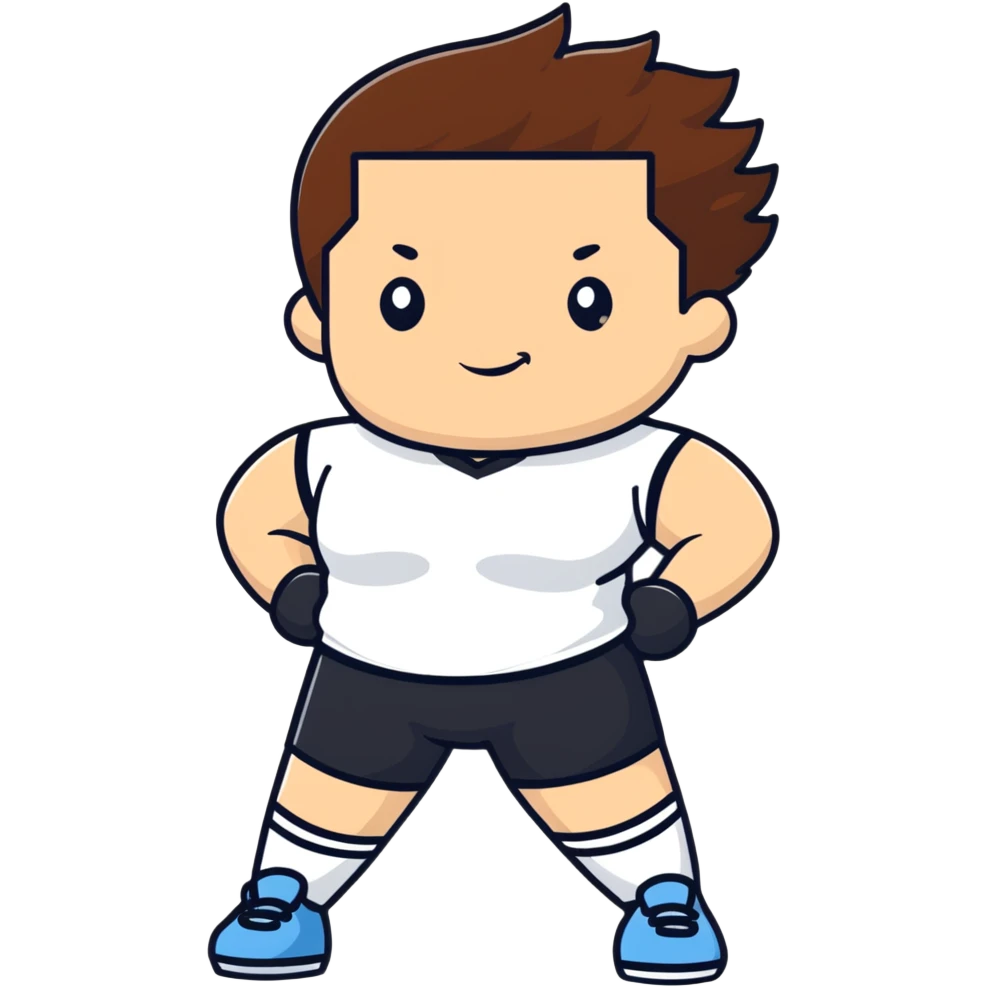 athlete with white skin and curvy brown hair emoji