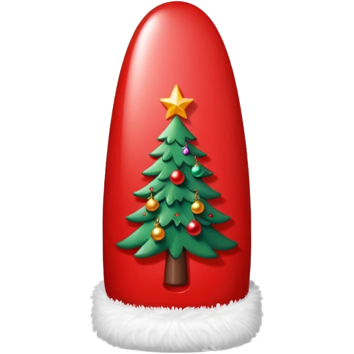 xmas nail emoji