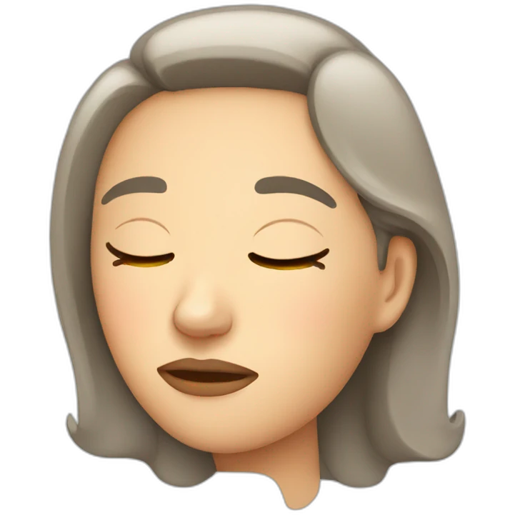 sleepy woman emoji
