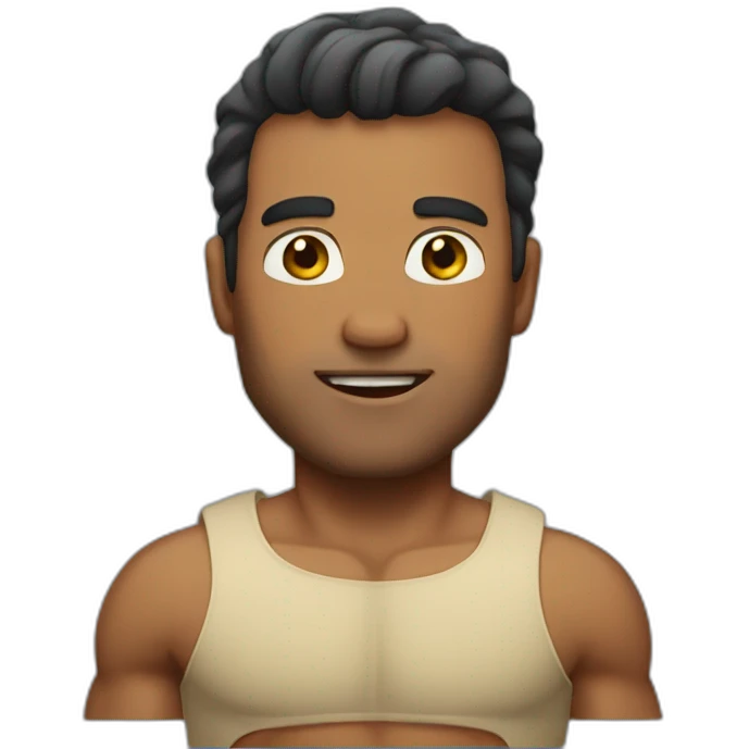 Man without muscles emoji