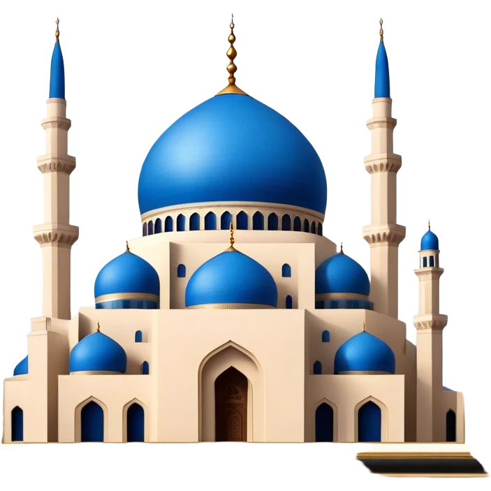 Mohammad Al-Amin Mosque Emoji of Beirut – Featuring its blue dome, tall minarets, and Arabic calligraphy. emoji