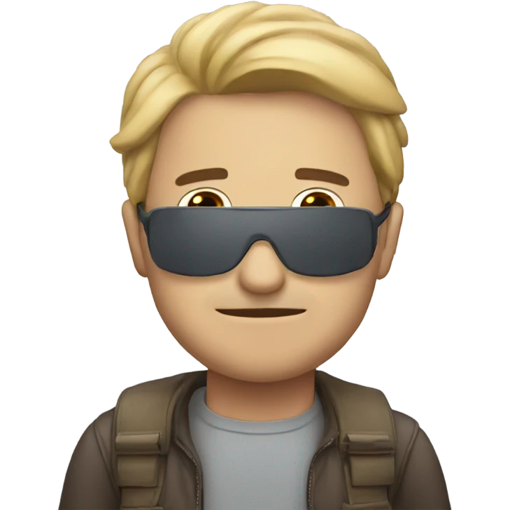 A man seeing a plane  emoji