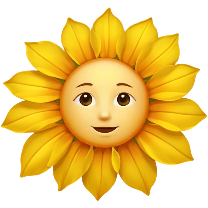 Flower that looks like a sun  emoji