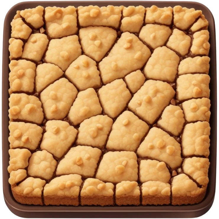 Apple crumble chocolate squares emoji