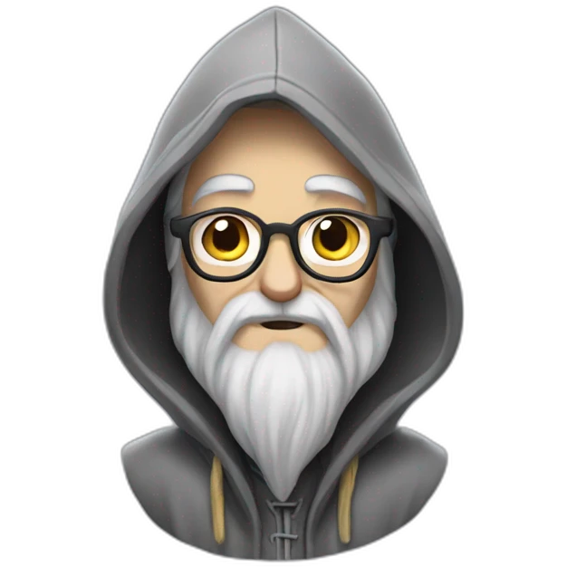 Dumbledore in a hoodie emoji