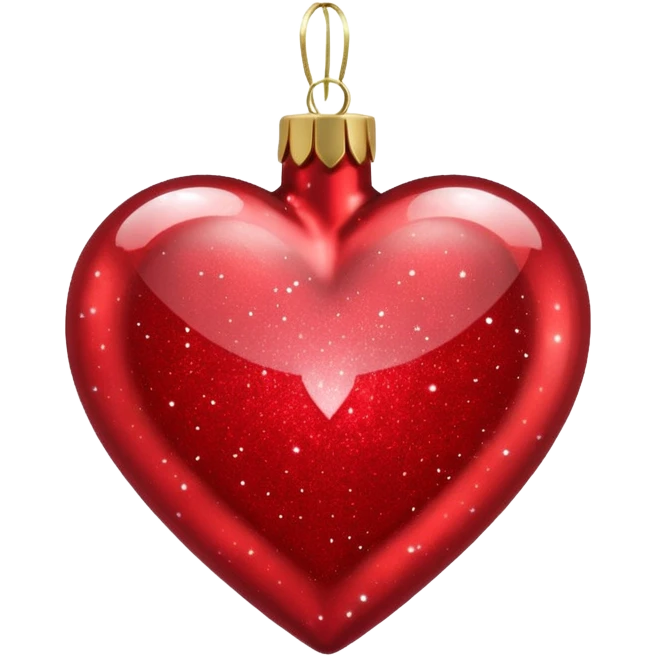 Christmas themed heart emoji