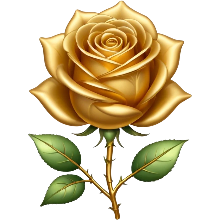 Golden rose emoji