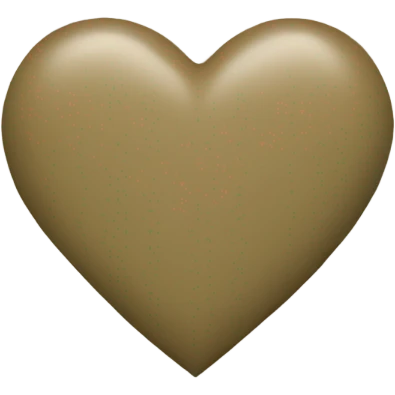 Khaki heart emoji