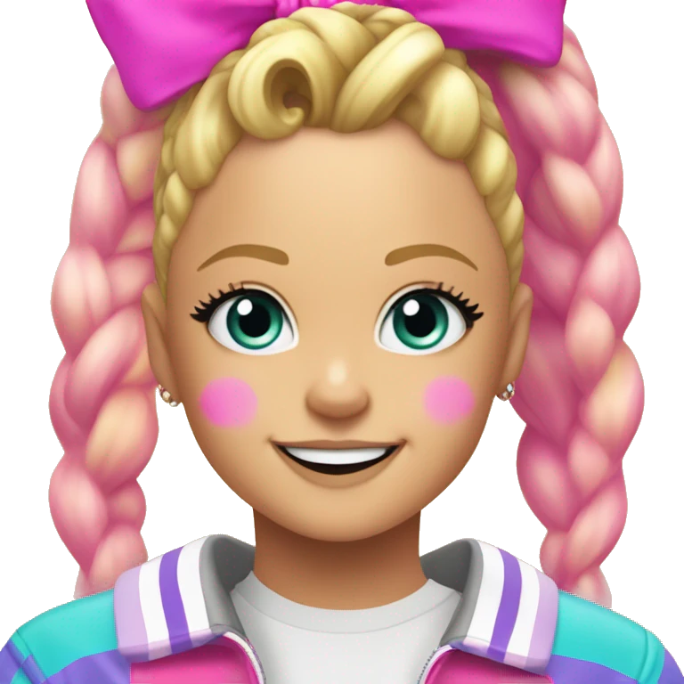 jojo siwa's vibrant lifestyle emoji