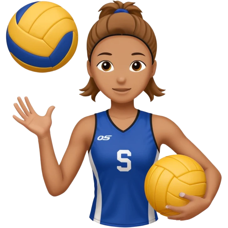 volleyball player, horse, with volleyball ball emoji
