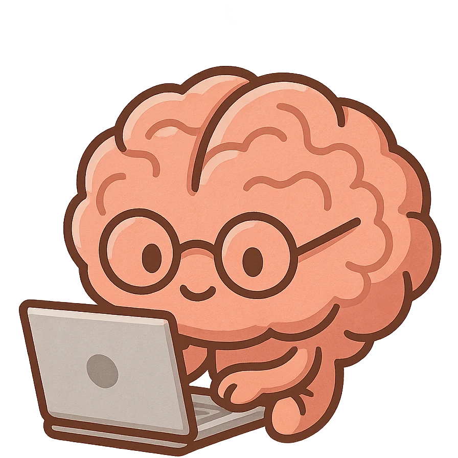 Brainwrote computer without text emoji