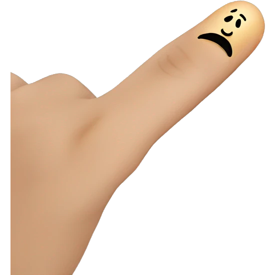 Finger in nose emoji