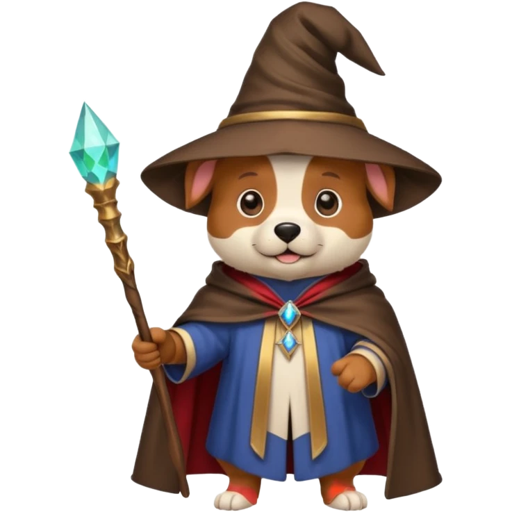 Dog wizard emoji