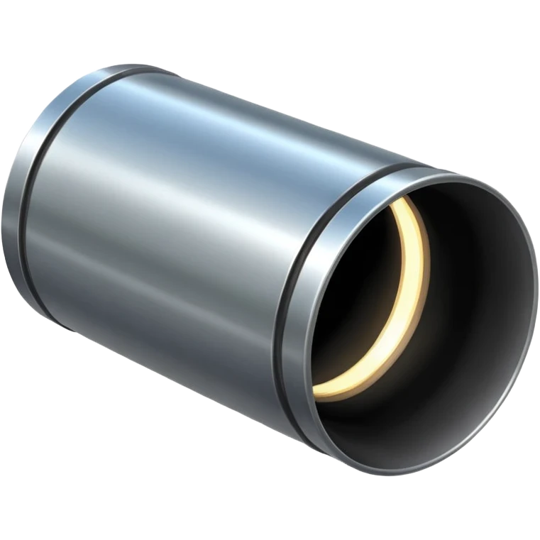 a steel shiny sewer pipe from which wastewater flows out emoji