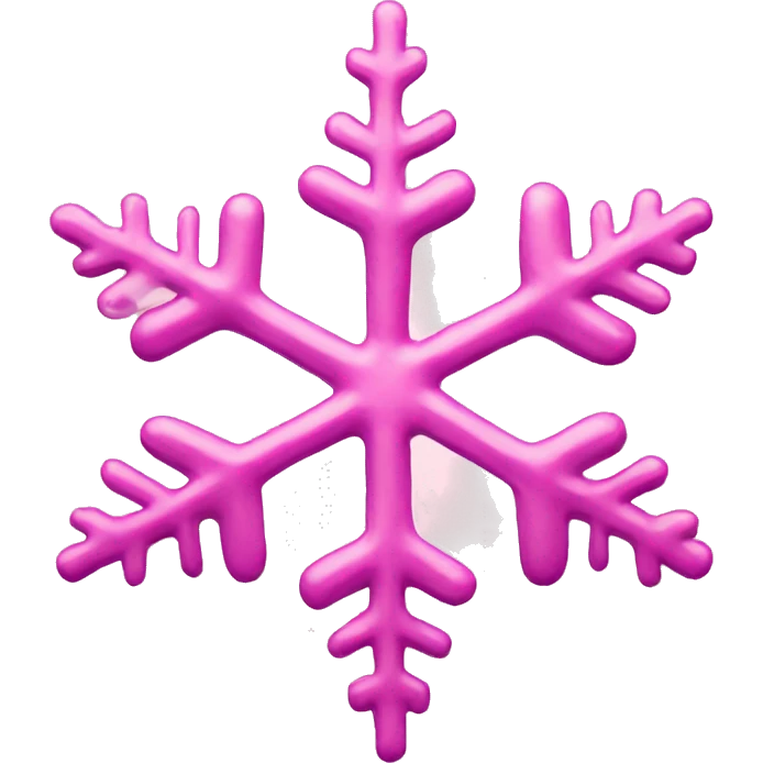 pink snowflake emoji