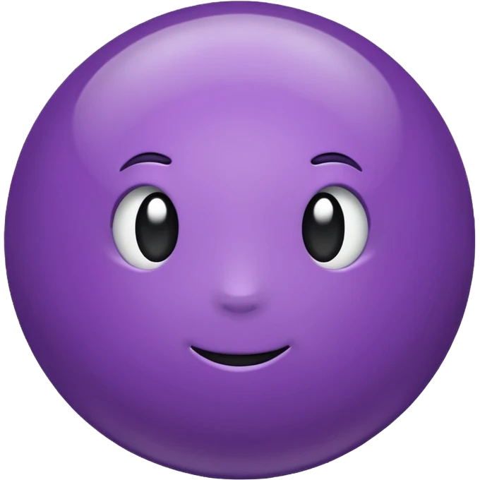 purple color ball emoji