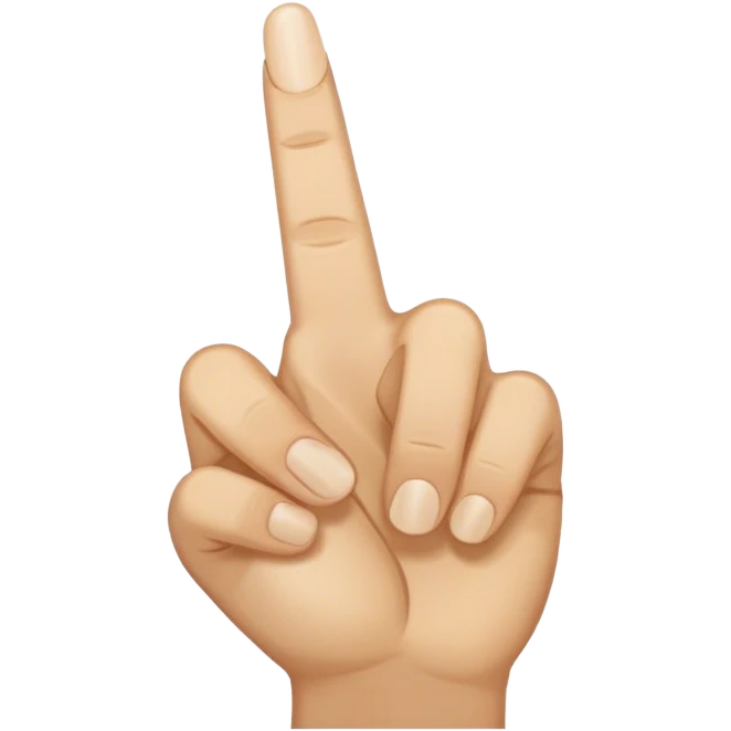 Middle finger emoji