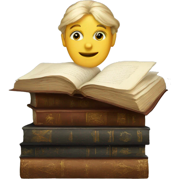 Victorian book emoji