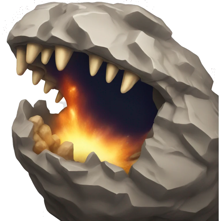 asteroid screaming emoji