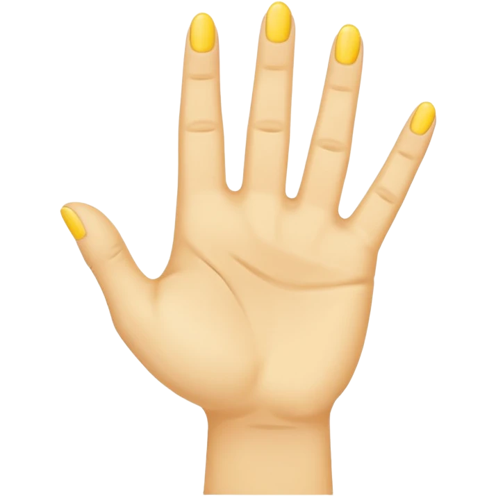 Yellow Hand With Index And Middle Finger Raised In A V Shape emoji