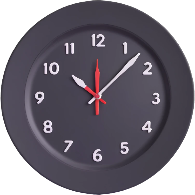 empty plate with a clock overlay, representing intermittent fasting emoji