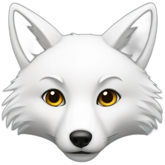 White fox emoji