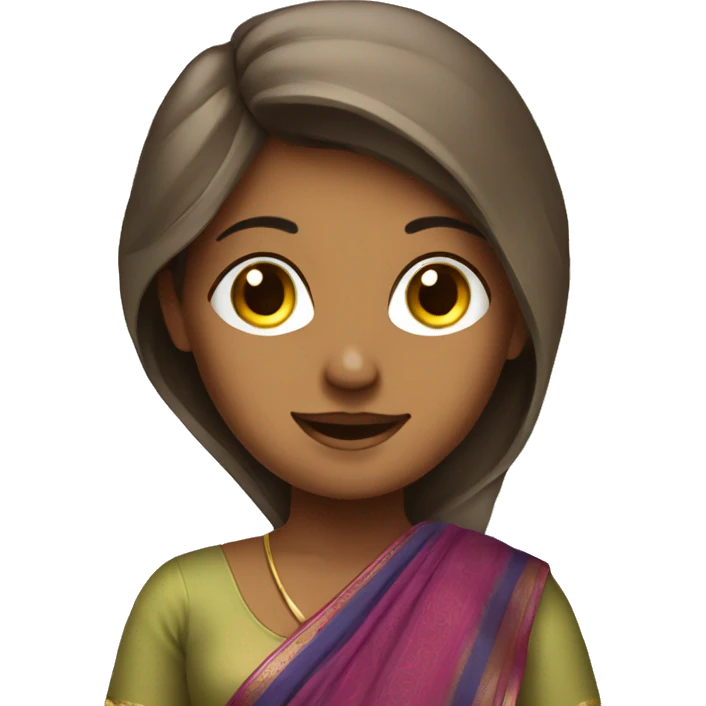 ai girl with saree for website  emoji