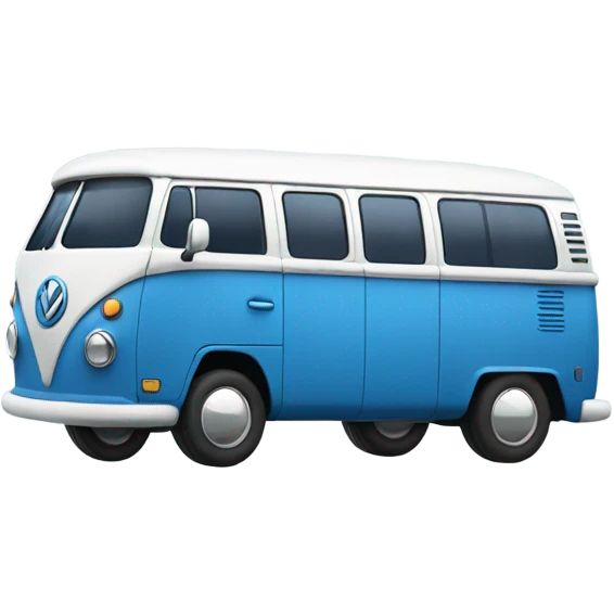 Blue VW bus emoji