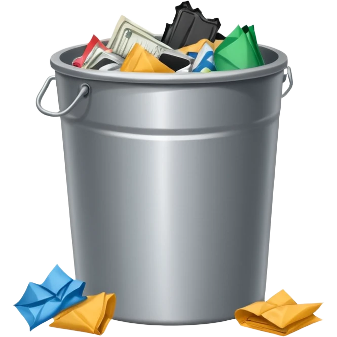 office trash tin emoji
