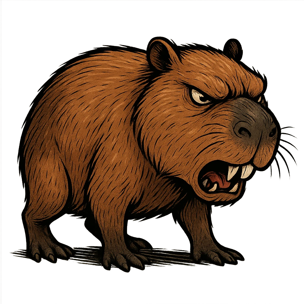 angry capybara emoji