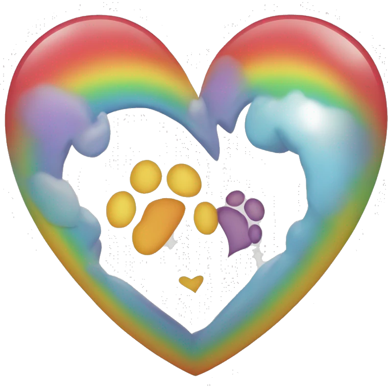 Corazón arcoíris  emoji
