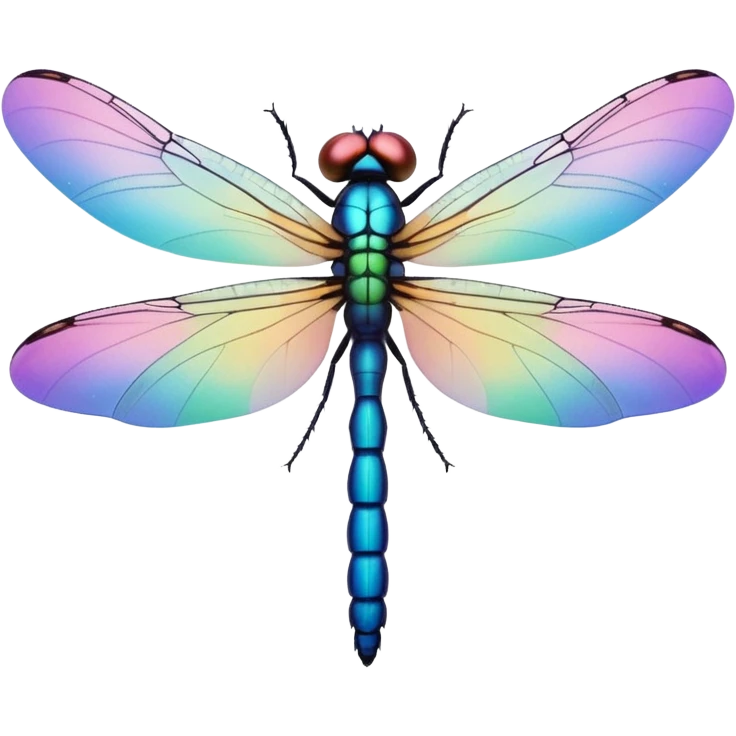 Peaceful Dragonfly color  emoji