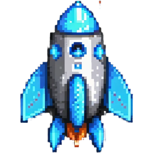 Rocket with fins emoji