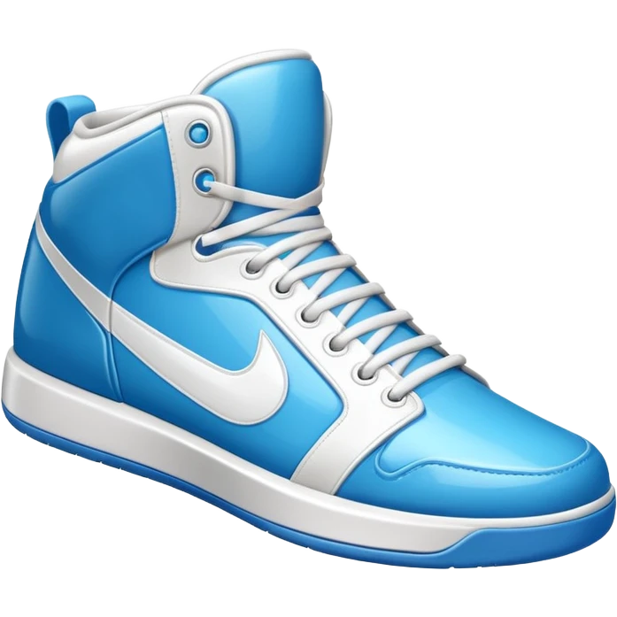 basketball sneaker object icon, high-top shoes, sporty design, glossy details, 3D cartoon, mobile game icon style, centered, clean background, no text, no watermark
 emoji