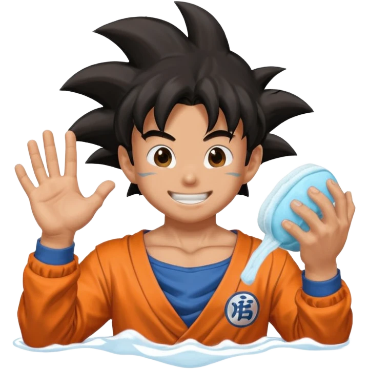 Goku catches rilley's hand soap Tyler face mask funny  emoji