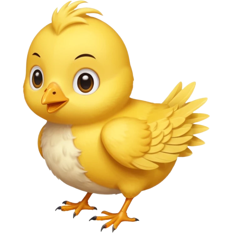 chick flying glider emoji