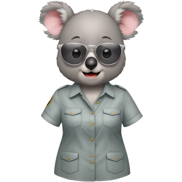 Koala vestido de directora de cine emoji
