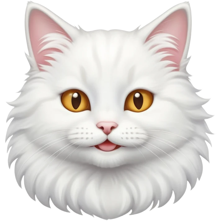 smiling white cat emoji