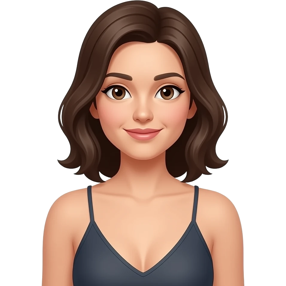 Lady low neck, husband no beard no moustache emoji