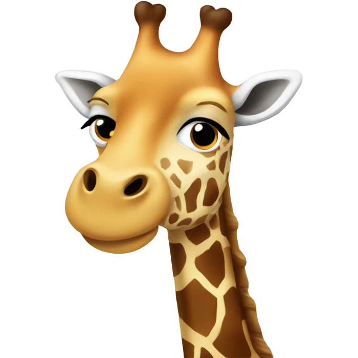 giraffe mixed with santa emoji
