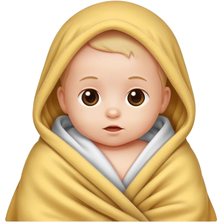baby covered with a blanket emoji