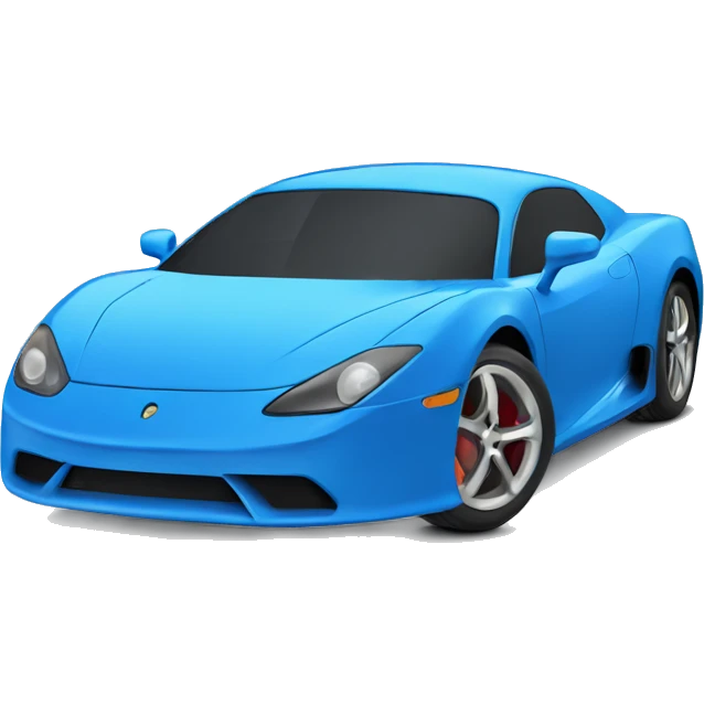  Blue sports car  emoji