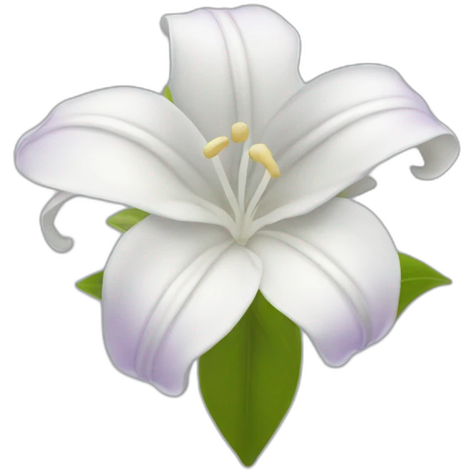 white liliac flower emoji