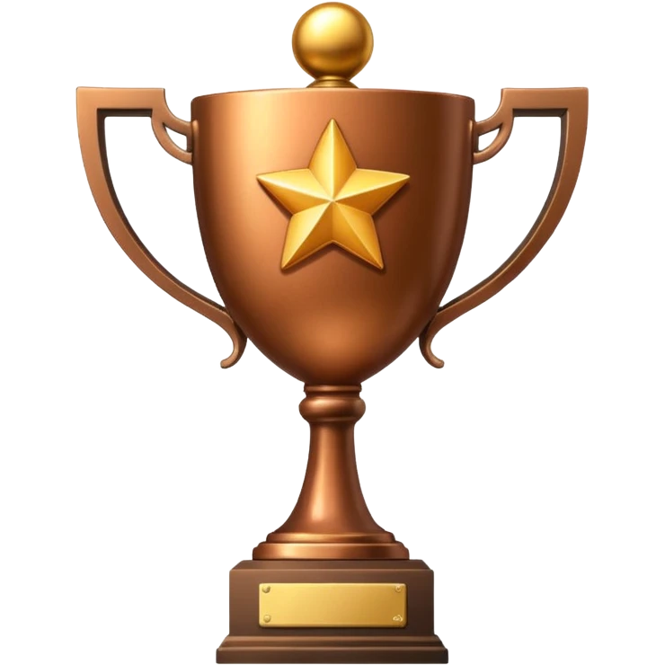 Maak een bronze trofee emoji emoji