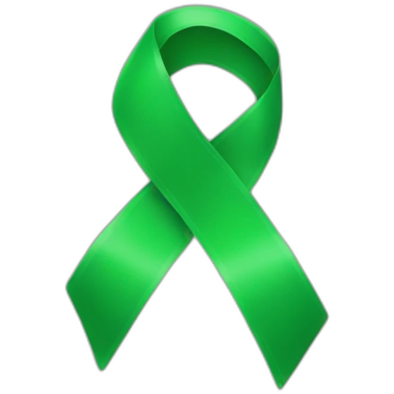 green ribbon emoji